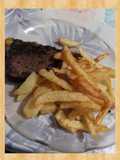 Asado al horno con papa fritas