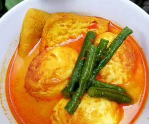 Masakan Unik Gulai tahu telor kacang panjang Sedap Masakan Unik Gulai tahu telor kacang panjang Sedap