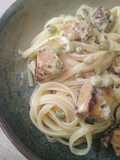 Linguines aux petits pois