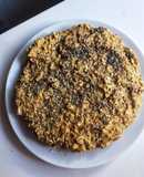 Torta de avena y manzana