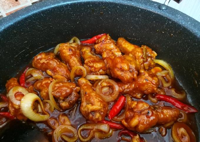 Resep Ayam saos asam manis (ala ala), Lezat Sekali