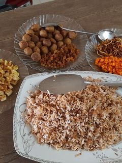 عکسی از دستور پلو عدس