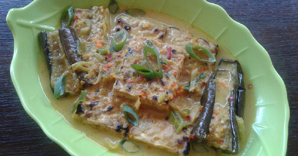Resep 217. Pecel Santan Terong dan Tempe Bakar oleh Dapur ...