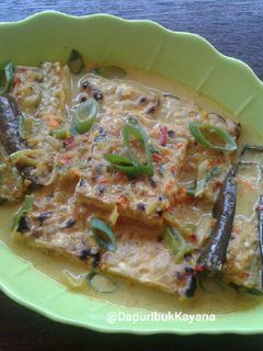 Foto resep 217. Pecel Santan Terong dan Tempe Bakar