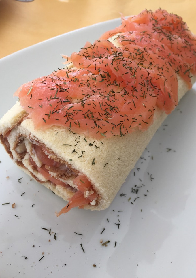 Una foto de Rollo de Salmón y queso philadelphia