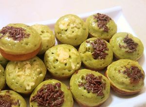 Foto resep Kue Cubit Green Tea(Matcha) empuk+Foto ^.^