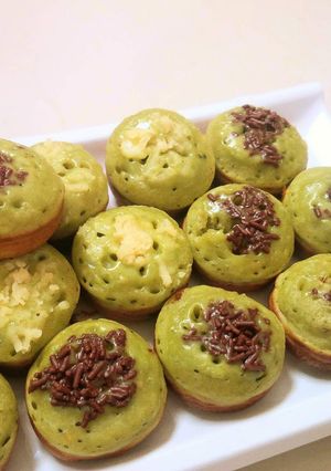 Foto resep Kue Cubit Green Tea(Matcha) empuk+Foto ^.^