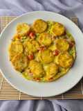 Tahu dadar brokoli tomat sederhana