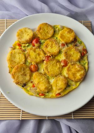 Foto resep Tahu dadar brokoli tomat sederhana