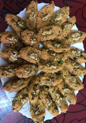 A picture of Potato and Walnut Kibbeh Nayyeh (No Machine Needed).