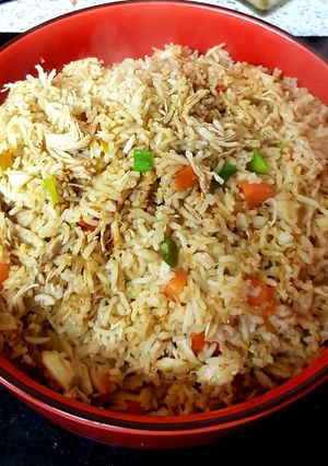 A picture of My Chilli Chicken Fried Rice. 😘.