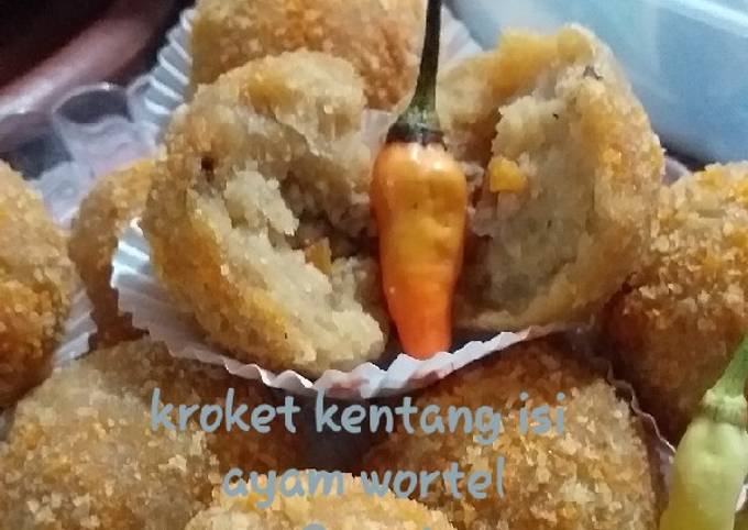 Resep Kroket Kentang Isi Ayam Wortel Oleh Dapoer Angkring Cookpad