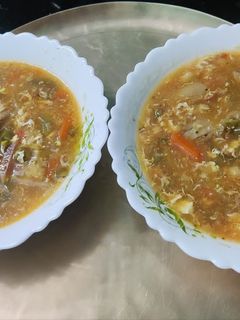 এগ এবং ভেজিটেবল স্যুপ (Egg & Vegetable Soup recipe in bengali) রেসিপির প্রধান ছবি