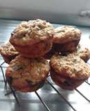Muffins de banana y avena sin azúcar 🍌🍌🍌