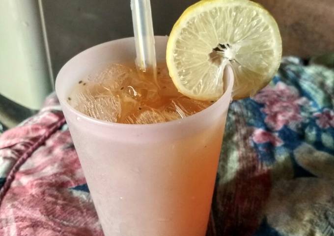 Cara Gampang Menyiapkan Lemon Tea Honey (Minuman buat diet), Lezat Sekali