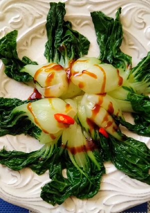 香菇油膏娃娃青江菜 的食譜成品照片