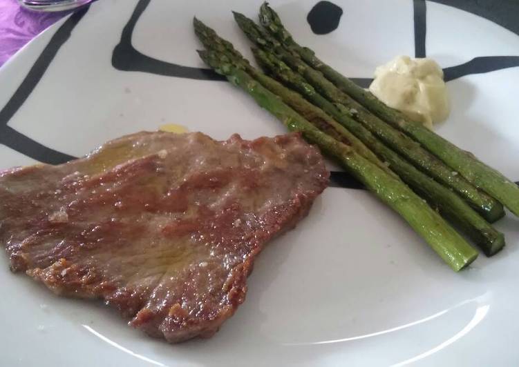 Presa con espárragos