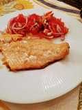 Truchon asalmonado con salsa criolla ideal para pescados
