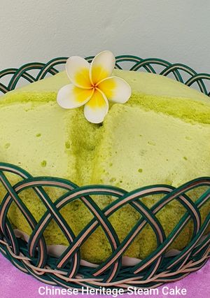 Foto resep Pandan Steam Cake - Chinese Traditional Steam Cake