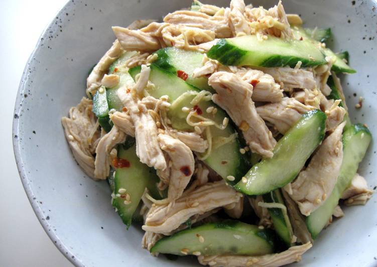 Steps to Prepare Speedy Chicken Cucumber Salad