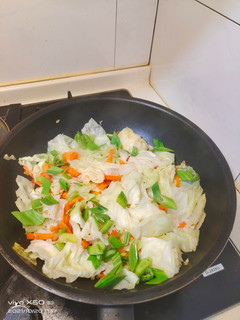 冬菜蒜苗炒高麗菜 的食譜成品照片
