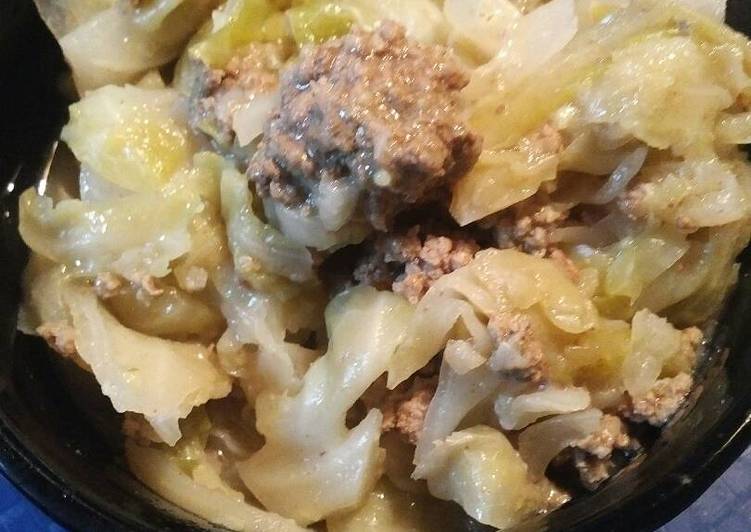 Steps to Make Super Quick Homemade Cabbage And Beef