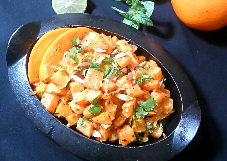 Simple Way to Prepare Ultimate Roasted Sweet Potato Salad with Orange flavour