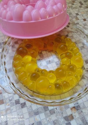 عکسی از دستور ژله حبابی خیلی راحت