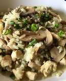 Pollo al verdeo con arroz 😋