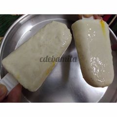 A picture of Kesar Pista Popsicle (without sugar).