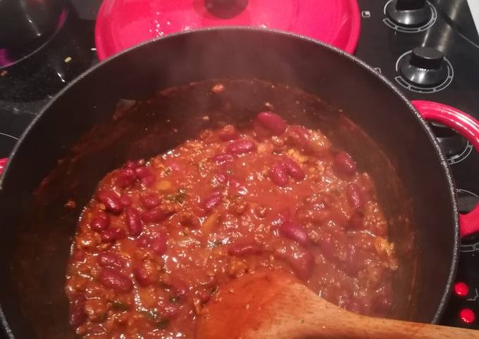 Recette Délicieuse Chili cône carne facile