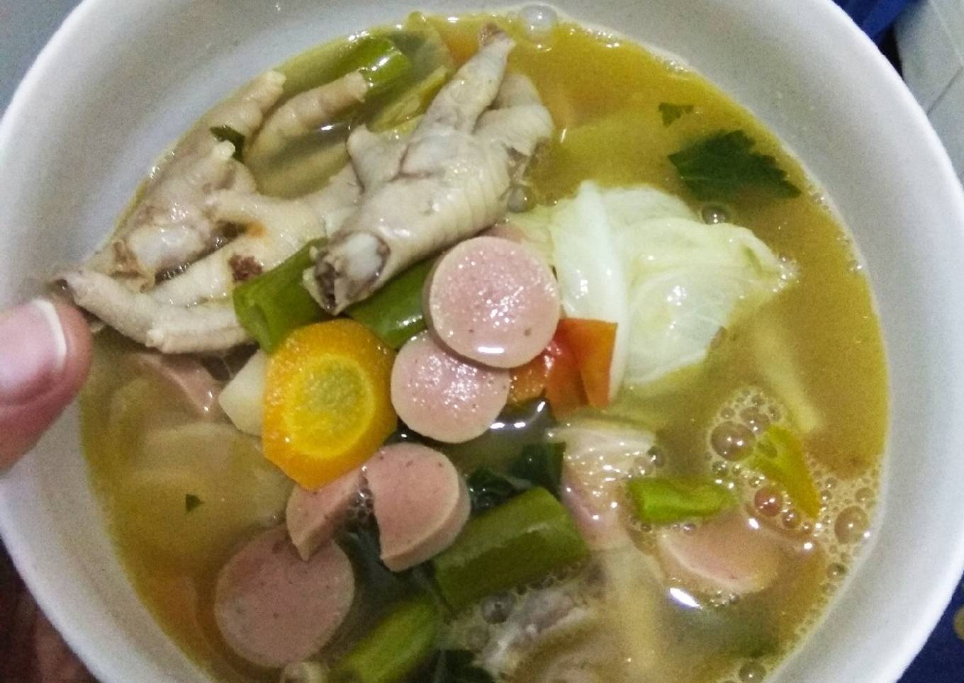 Sop Ceker Sosis