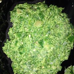 A picture of Kunde in peanut sauce.