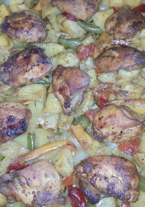 صورة لوصفة صينية شيش طاووق بالبطاطس