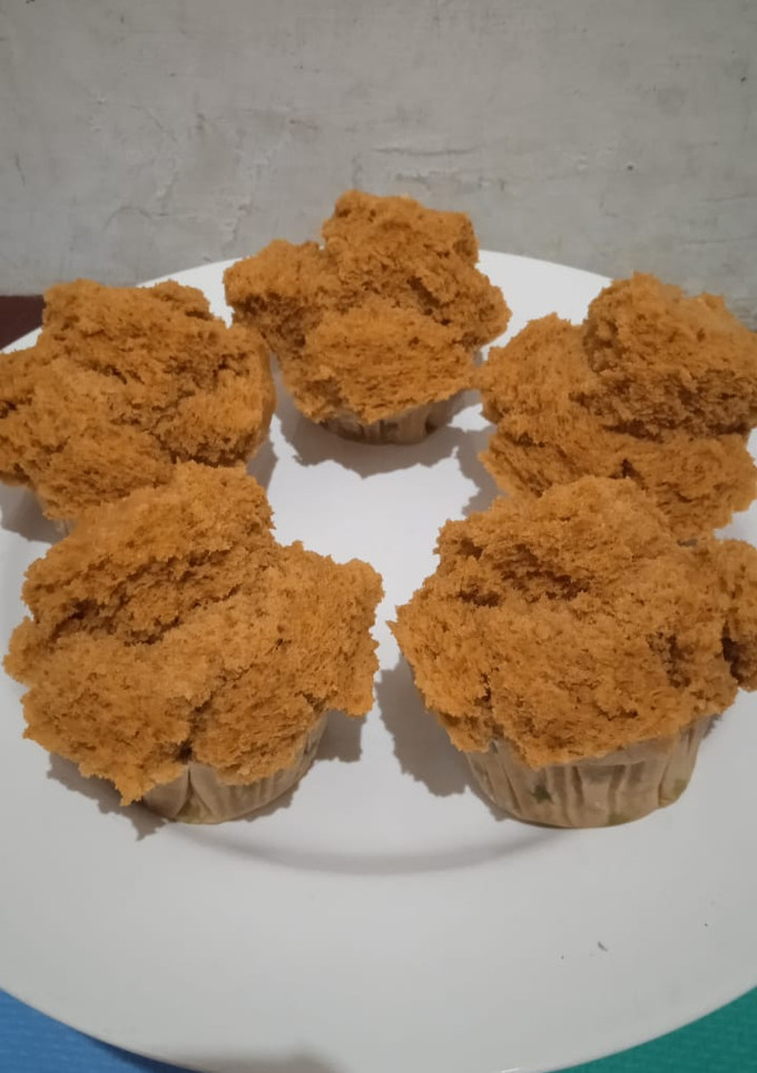 Foto resep Bolu kukus gula merah mekar merekah 100% anti gagal