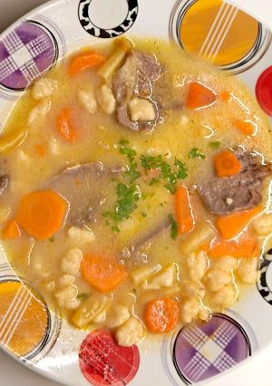 Nyelves zöldbableves joghurttal🍲 recept fotója