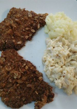 Una foto de Milanesa de res con cereal multigrano