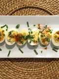 Huevos Endiablados "deviled eggs"