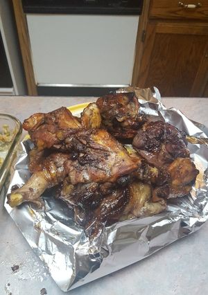 A picture of Blueberry chicken.
