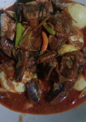 Foto resep Sarden kaleng+telur rebus