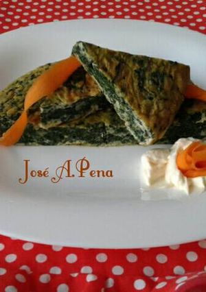 Foto principal de 📌Tortilla de espinacas Apto para diabéticos