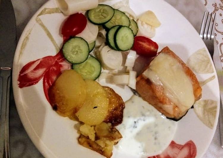 Salmão com queijo - Tudogosreceitas