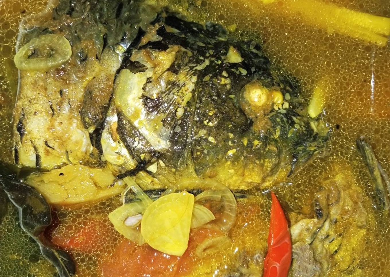 Sop ikan kuah kuning sederhana