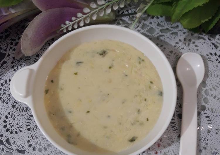 Mpasi 8 bulan (Potato cream soup)