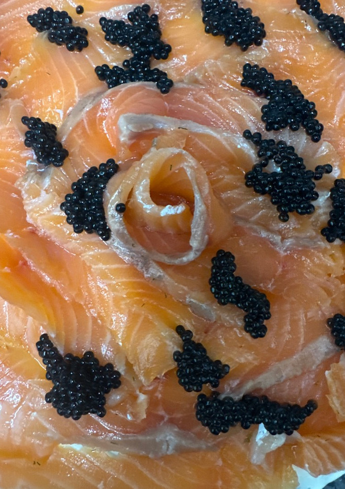 Una foto de 579. Salmón ahumado en casa (principal pescado)