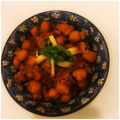 A picture of Masala chana.