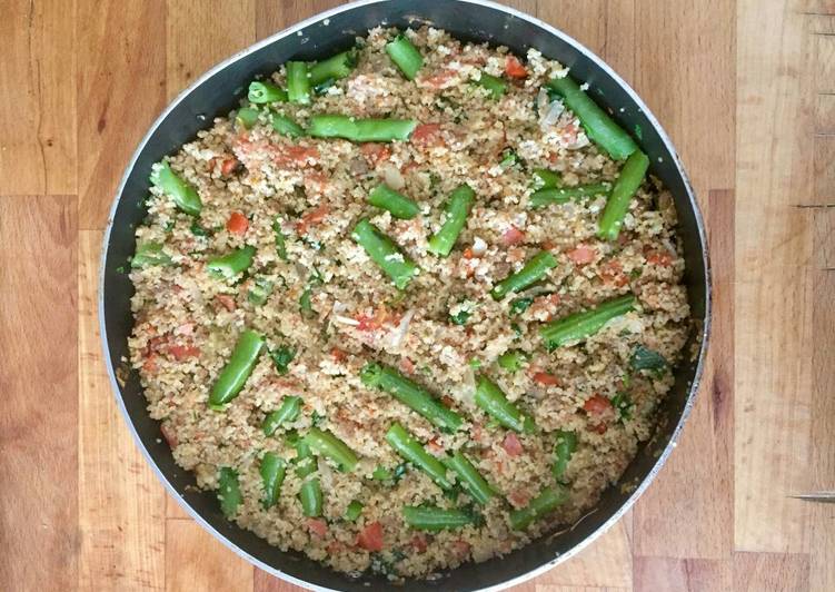 Recipe of Perfect Couscous com Linguiça e Carne Picada