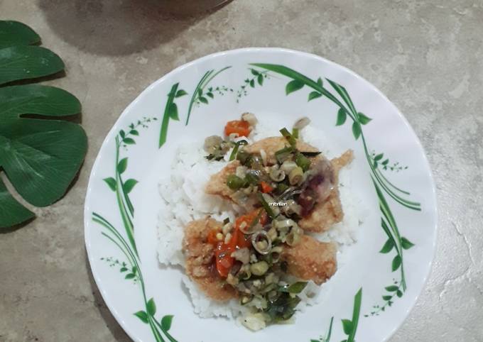 Chicken karaage sambal matah