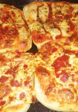 A picture of Homemade Margherita Pizza.