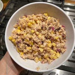 Chick pea tuna - vg chuna A picture of Chick pea tuna - vg chuna.